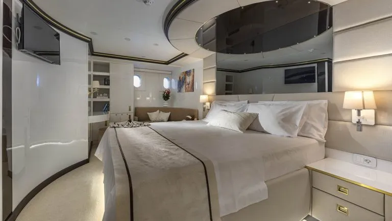 Luxury yacht bed
